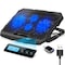 Purely Laptop Cooling Pad, 6 Adjustable Height Laptop Stand, 4 Fans: 3 Fan Modes + 6 Speeds, LED Display PLSC14 - alternate 1